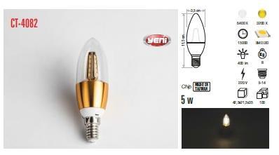 Led Buji Ampul 5W E14