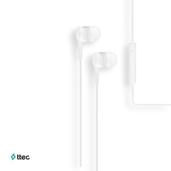 ttec Mikro Mikrofonlu Kulaklık Joy (MKRN) 3,5 mm Standart Jack(Beyaz) - 2KMM1001