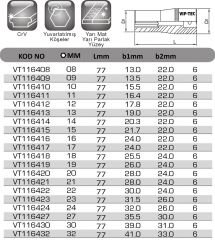 1/2'' 12 KÖŞE DERİN LOKMA ANAHTAR VT116408
