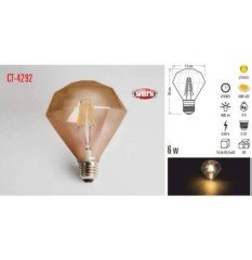 Rustik Led Ampul 6W E27