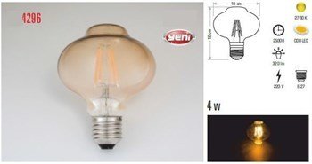 Rustik Led Ampul 4W E27