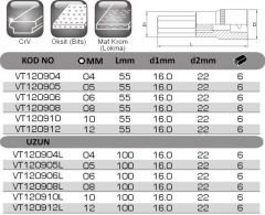 1/2'' LOKMALI ALLEN UÇ (NORMAL&UZUN) VT120904