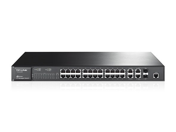 JetStream™ 24-Port 10/100Mbps + 4-Port Gigabit L2 Yönetilebilir Switch