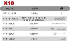 1/2'' LOKMA ANAHTAR TAKIMI VT114122P