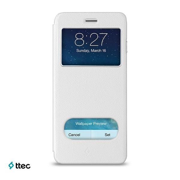 ttec Flipcase Smart Koruma Kılıfı iPh. 6s Plus/6 Plus Beyaz - ATL2KLYK19B