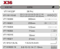 1/2'' LOKMA ANAHTAR TAKIMI VT114123P
