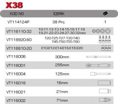 1/2'' LOKMA ANAHTAR TAKIMI VT114124P
