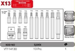 1/2'' TORX LOKMALI BITS TAKIMI