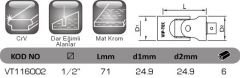 1/2'' ÜNİVERSAL MAFSAL VT116002