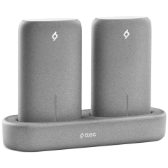 ttec PowerStones 2 x 5.000 mAh Taşınabilir Şarj Aleti ve Şarj İstasyonu Seti Gri - 2BB148G