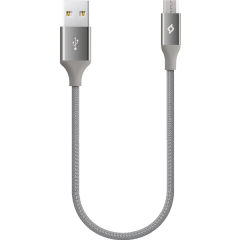 ttec AlumiCable Mini 30cm Micro USB Şarj Kablosu Uzay Grisi - 2DK25UG
