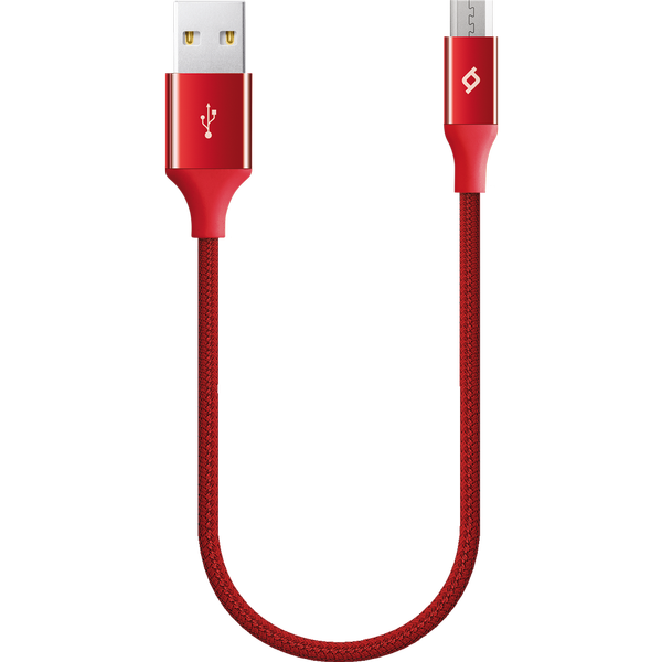 ttec AlumiCable Mini 30cm Micro USB Şarj Kablosu Kırmızı - 2DK25K