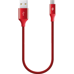 ttec AlumiCable Mini 30cm Micro USB Şarj Kablosu Kırmızı - 2DK25K
