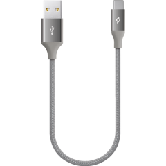 ttec AlumiCable Mini 30cm Type-C Şarj Kablosu Uzay Grisi - 2DK26UG