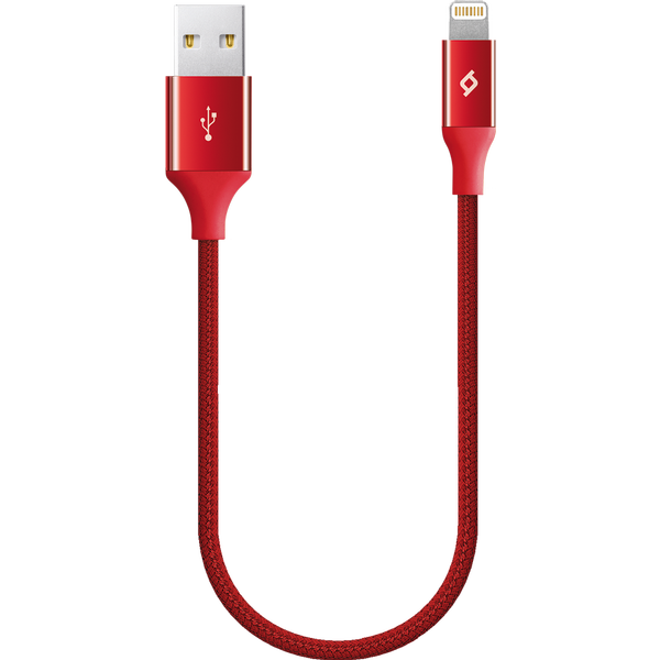 ttec AlumiCable Mini 30cm iPh. Şarj Kablosu Kırmızı - 2DK28K