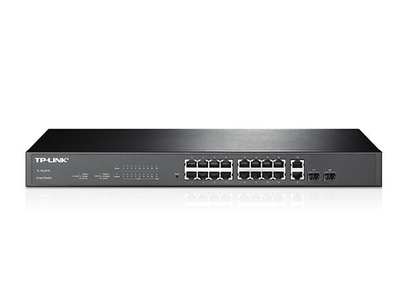 JetStream 16-Port 10/100Mbps + 2-Port Gigabit Smart Switch