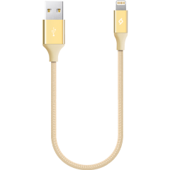 ttec AlumiCable Mini 30cm iPh. Şarj Kablosu Altın - 2DK28A
