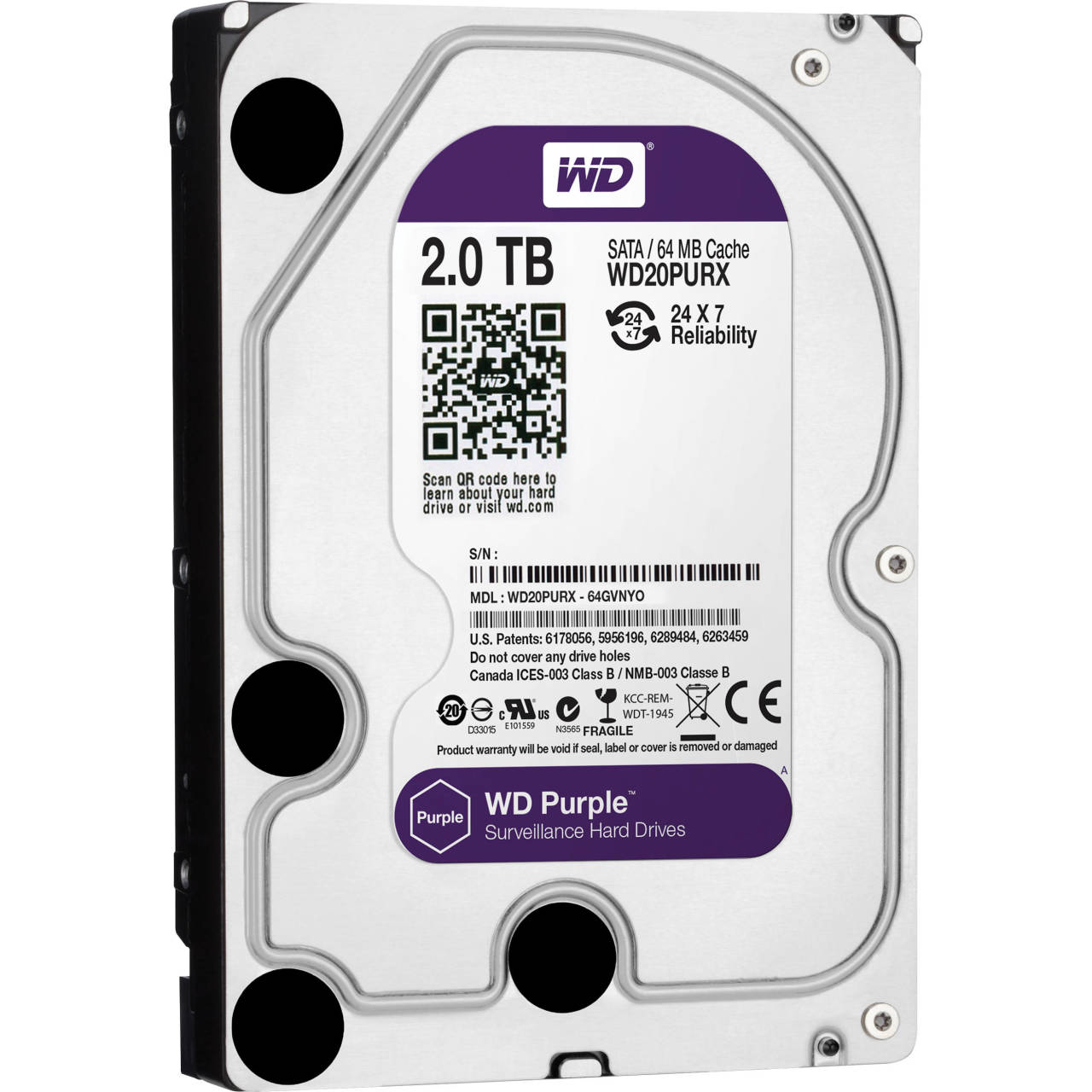 2 TB  Hard Disk Purple Series  