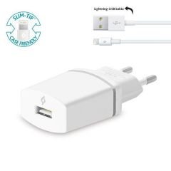 ttec Compact Seyahat Şarj Aleti Lightning Kablolu 1000mA Beyaz  - 2SCC2001B