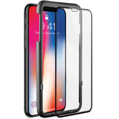 ttec AirGlass EdgeColor Kit iPh.X Cam Ekran Koruyucu ve Kolay Uygulama Kiti Siyah - 2ECRU03S