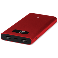 ttec AlumiSlim LCD 10.000mAh Taşınabilir Şarj Aleti / Powerbank Kırmızı - 2BB130K