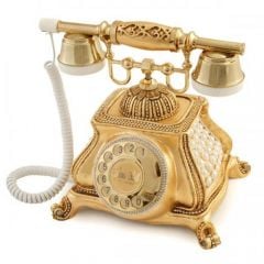 Meltem İncili Altın Varaklı Telefon