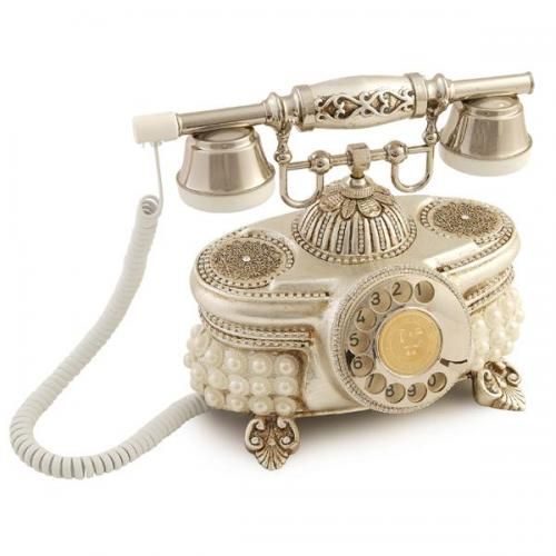 Venüs İncili Gümüş Telefon