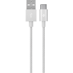 ttec AlumiCable Type-C Şarj Kablosu Gümüş - 2DK18G