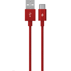 ttec AlumiCable Type-C Şarj Kablosu Kırmızı - 2DK18K