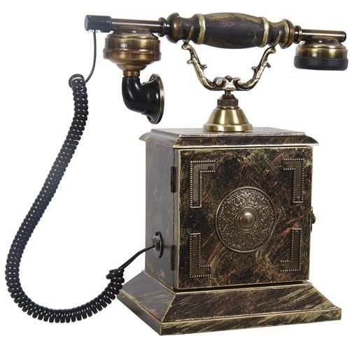 Kapaklı Konak Ferforje Ahşap Telefon