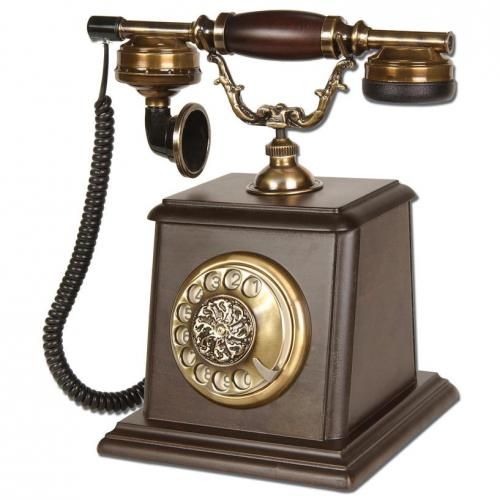 Büyük Kale Ceviz Ahşap Telefon
