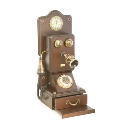 Antik Çekmeceli Duvar Telefonu