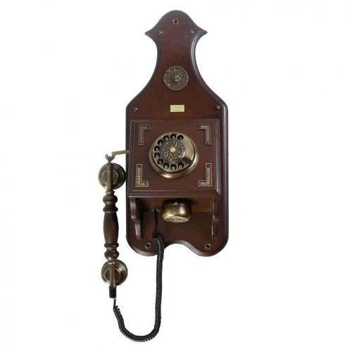 Büro Duvar Ceviz Ahşap Telefon