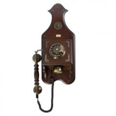Büro Duvar Ceviz Ahşap Telefon