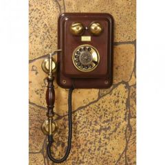 Büyük Duvar Tam Kollu Ahşap Telefon