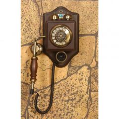 Küçük Duvar Ahşap Telefon