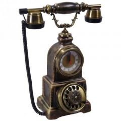 Konak Ferforje Saatli Porselen Telefon