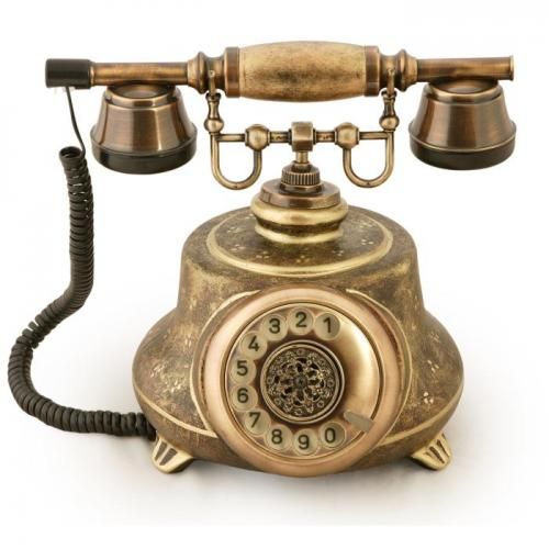 Tombul Ferforje Porselen Telefon