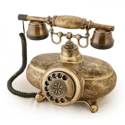 İtalyan Ferforje Porselen Telefon