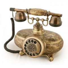 İtalyan Ferforje Porselen Telefon