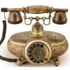 İtalyan Ferforje Porselen Telefon
