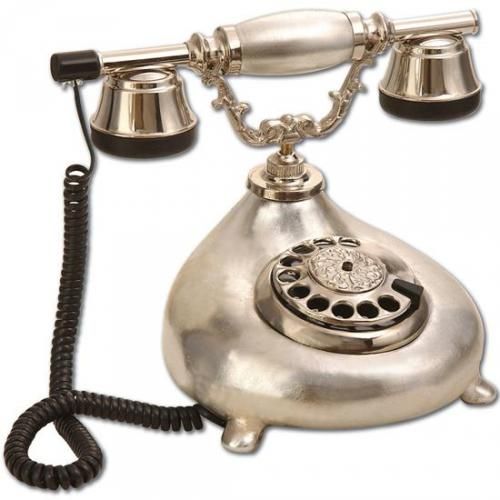 Damla Gümüş Varaklı Porselen Telefon