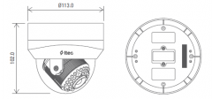 IPD-101 1080P HD WDR IP Dome Kamera