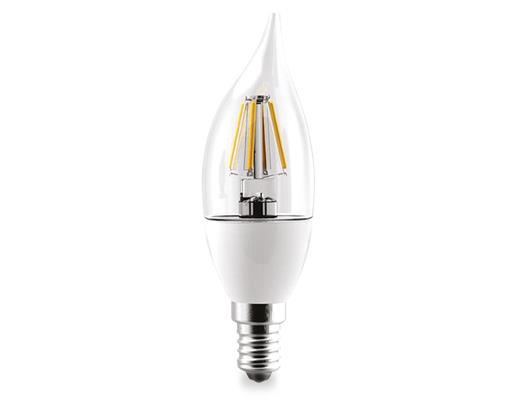Led Filamentli Kıvrık Mum Ampul 3W E14