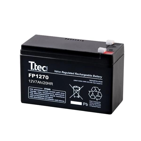 TTEC 12V 7AH BAKIMSIZ KURU AKÜ T.TEC