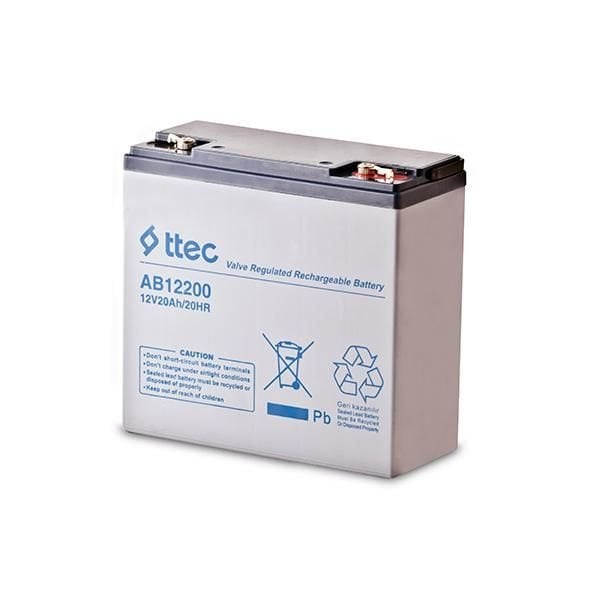 TTEC 12V 20AH-EB ELEKTRİKLİ BİSİKLET AKÜSÜ