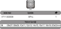 Kovan İki Ağız Anahtar Takımı