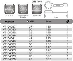Yıldız Ağız Çakma Anahtar VT104024