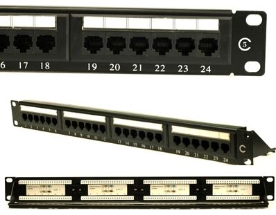 CAT5 24 PORT PATCH PANEL