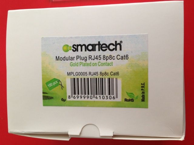 MPLG0005 RJ 45 8P8C CAT6e PLUG (6u) 100 LÜ KUTU